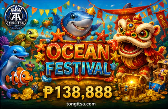 TONGITS fishing mobile controls with target area, resources, and stop option