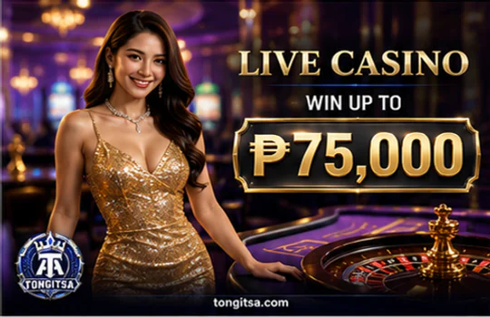 TONGITS Live Casino mobile stream with table name, timer, controls and status feedback